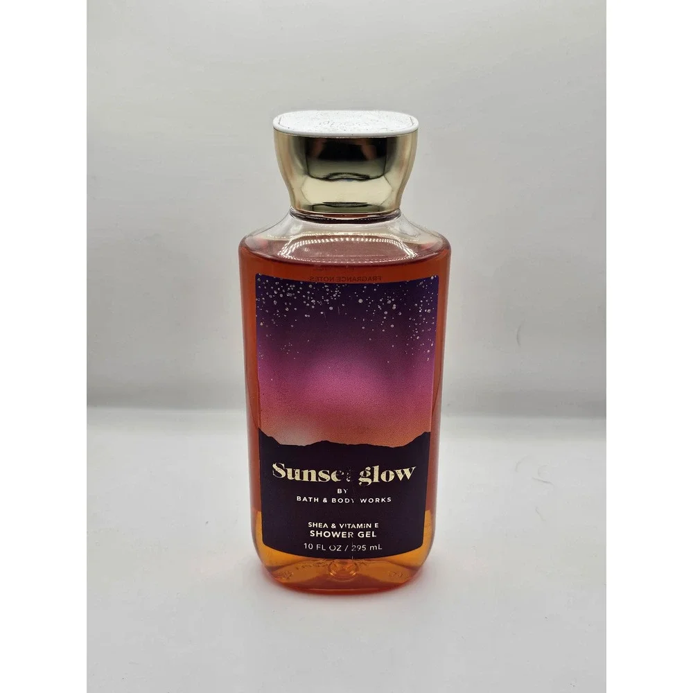 Bath & Body Works Sunset Glow Shower Gel 10oz Coconut Cherry Vanilla Moonflower